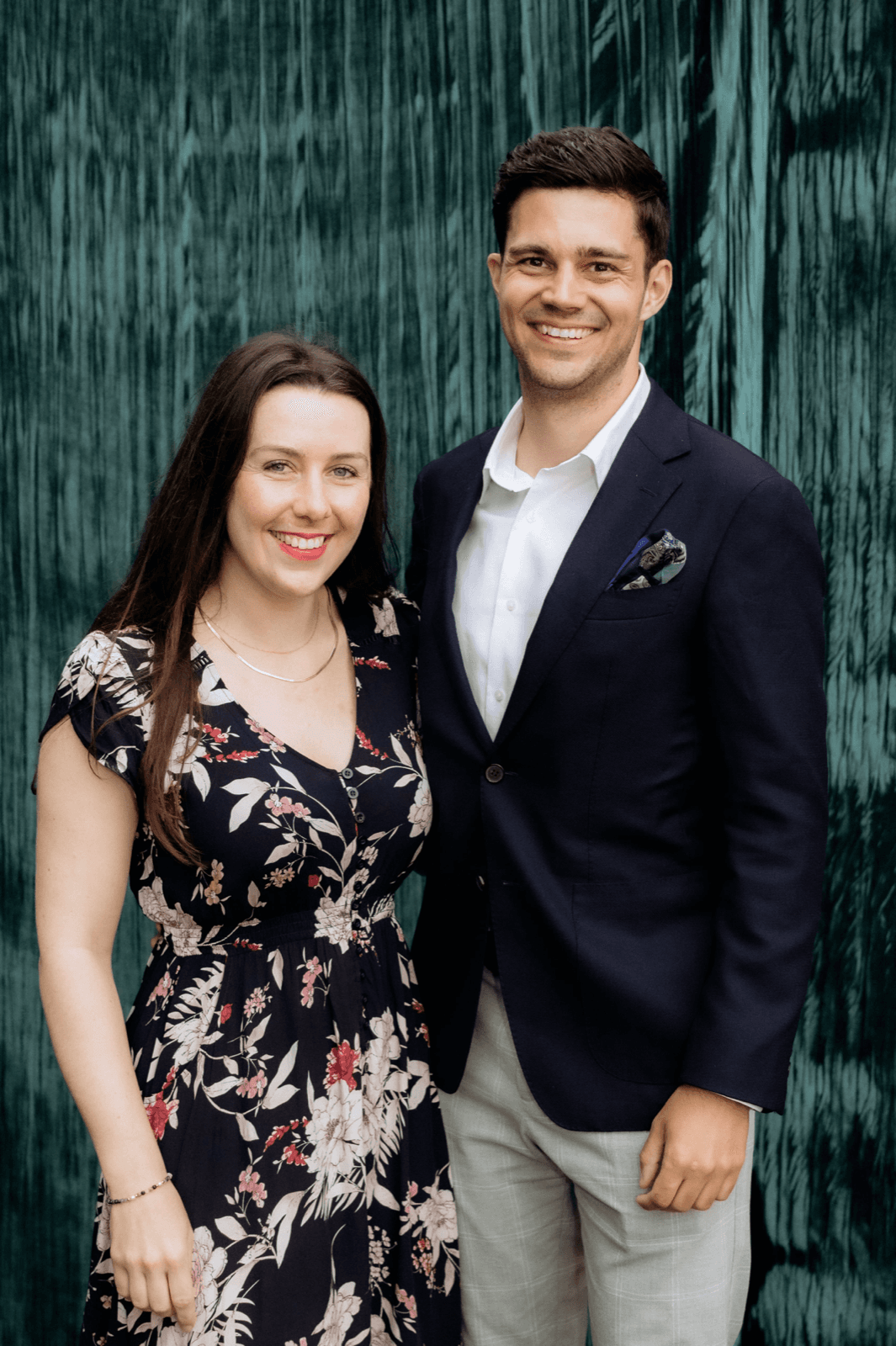 Carmen and Christian in formalwear