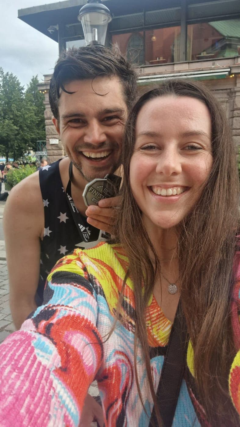 Stockholm Half Marathon finish